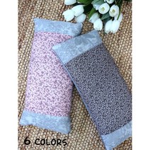 홍승애풍기인견 / 인견 메밀 베개 / 메밀 납작베개(야생화 눈꽃 나뭇잎), 갈색