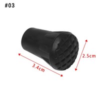1Pcs 블랙 노르딕 워킹 폴 트렉 텔레스코픽 Alpenstock Crutch 스틱 야외 하이킹 액세서리, [03] 3, 03 3