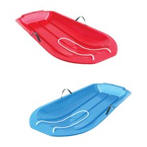 겨울 스키장 눈썰매 국내산 1인용 썰매, 레드