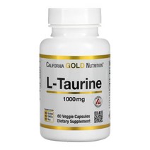 캘리포니아골드뉴트리션 타우린 셀룰로오스 마그네슘 이산화 규소 100mg 60정, 1개, 기본