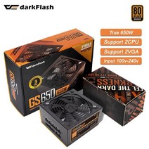 Darkflash 정격 650w 80plus 청동 pc 컴퓨터 전원 공급 장치 100-240v 전체 모듈 활성 psu atx pfc btc 용 14cm 팬, 나는 플러그