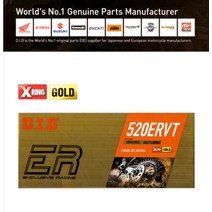 DID 드라이브 체인 520ERVT-G&G-120L MAX 500CC, 단품