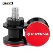 SUZUKI GSX600 GSX750 용 KATANA GSX-S1000 F GSX600F GSX750FGSX 750S 오토바이 CNC 스윙 암 스풀 슬라이더 스탠드 나사, Red