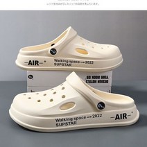 빅 사이즈 Croc 신발 커플 샌들 최신 여름 슈퍼 두꺼운 EVA 슬리퍼 baogou 쿨, Regular style white+40-41