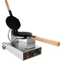 새로운 와플 메이커 1400W 논스틱 팬 스테인레스 스틸 달걀 와플 메이커 30PCS 180도 회전 전기 와플 메이커 기계 가정용 및 상업용 퍼프 에겟 케이크 메이커