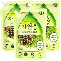 LG 생활건강 자연퐁 주방세제 솔잎 리필 1.18L x 3개, 1세트