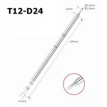 Hakko FX951 STC 및 STM32 OLED 납땜 스테이션 전기 인두에 대한 T12 인두 팁, 05 T12-D24