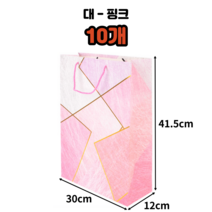 마스 파스텔 컬러 선물용 종이가방 10개 25개 50개 100개 이쁜 답례 쇼핑백 옷가게 종이백 단체 선물 포장 세로 쇼핑백 어린이집 생일 구디백 화장품 쇼핑백 대량 구매, 대 - 핑크