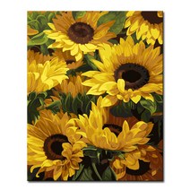 DIY캔버스페인팅 명화그리기 유화- 정물 40x50, S54_해바라기의 노래