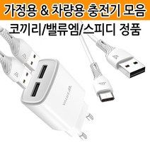 [월드온] 밸류엠 스피디 코끼리 충전기 케이블 차량용 급속 고속, S06 스피디 가정용 C타입 2.1A 일체형 충전기