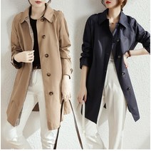 여성가을롱자켓 싱글맥코트 싱글트렌치코트 가을트렌치코트 런던플랏코트