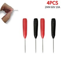 NENG-PT2002 멀티미터 프로브 PVC 절연 피어싱 바늘 팁 비파괴 테스트 진단 도구 2 개, 08 4pcs 60V 10A