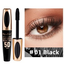 속눈썹 마스카라 5D 실키 연장 메이크업 방수 볼륨 아이 화장품 마끼 팜므, 한개옵션1, 01 01 Black
