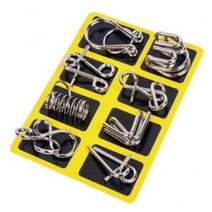 금속링풀기 매듭역기 와이어 퍼즐 B형 스틸퍼즐 관찰력 후크풀기, 상세페이지참조