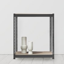 스피드랙 철제선반 조립식 앵글 2단 900 x 800 x 600, 화이트, 9mm 양면코팅 보드