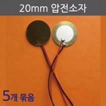 5P 20mm 탈피전선 압전 소자 전기전자 실험 수업 학생 압력 학습 과학놀이 원리 조립 이온