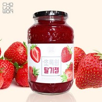 초록원 딸기잼 1kg 1병 안전포장 국내산 빵에 발라먹는 맛있는 잼 대용량 아침 간단한 토스트 레시피 새콤달콤 쨈 Strawberry Jam, 1개