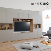 보루네오 리브로 월플렉스 거실장 티비 다이 책장 TV장 수납장 세트, 01.1600월플렉스, 화이트