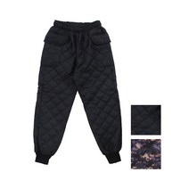 폴라폴리스 패딩바지 방한바지 방한팬츠 낚시복작업복, 밀리터리_L