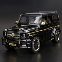 Others XLG 메르세데스 벤츠 지바겐 G65 AMG 1대24 자동차 피규어 모형 합금 다이캐스트, 1.블랙골드