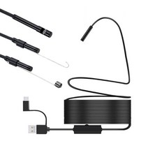휴대폰 내시경카메라 USB 3in1타입 스마트폰내시경 산업용내시경 배수관 하수관카메라 자동차정비내시경, Y101-10(10M 케이블)