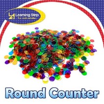 [러닝스텝] 투명수세기칩(6색혼합 약 250pcs), 본상품선택, 1개