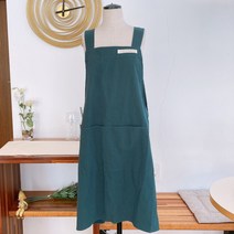 백만점 예쁜 앞치마, 다크그린, 1개