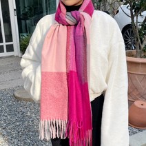 베럴댄나우 남녀공용 커플 캐시미어 머플러 체크 목도리