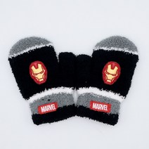 코지24 마블 아이언맨 벙어리 장갑 탁텔 어린이 키즈 아기 아동 아이 니트 따뜻한 방한장갑