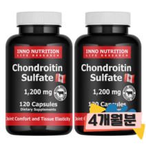 이노뉴트리션 소연골 콘드로이친 1200mg 2병 저분자 고함량 분말 콘드로이틴