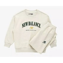 [국내매장] 뉴발란스키즈 빅로고 스웻 셋업 NK9YD4105U 아이보리