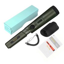 금속 검출기 지하 매설물 탐지기 포인터 위치 막대 보물, With box ArmyGreen
