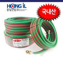 홍일산업 국내산 5mm * 30M 쌍줄호스 고압 물호스홍일산업 물호스 슈퍼호스 워터흐스릴 편사호스 농업용호스 산업용호스, 1개, 홍일산업 쌍줄호스 5mm * 30M