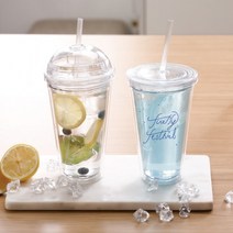 국내생산 주문 제작 아이스 텀블러 500ml, 플랫