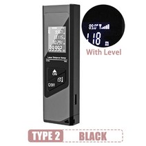 새로운 레이저 거리 측정기 줄자 디지털 각도 건설, 08 Black wtih level_01 40m