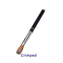 SUPER Kolinsky X5 파우더 매니큐어용 아크릴 네일 브러시 CRIMPED 사이즈, Size #20 (Crimped)