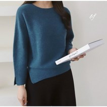 가을 여성 캐시미어 울 홀가먼트 니트 / hm 라빙 겨울 봄 오트밀 베이지 블루 버건디
