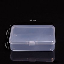 화장품 보관함 정리대 정리함 메이크업 수납 1pc 미니 투명 플라스틱 상자 구슬 박스 보석 귀마개 컨테이너, 9.5x6.5x2.5cm