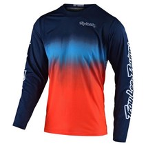 져지 사이클링 남성용 자전거 오프로드 긴팔 저지 dh 내리막 내구 레이스 mtb 100 폴리에스터 통기성 저지 속건성 티셔츠