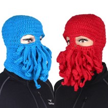 문어발 수염 복면 가면 파티 용품 오징어 파티가면 할로윈 할로윈가면, 회색