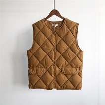 꽃소담 Down vest ZYZC11667 가을/겨울 다운 코튼 조커 양복 조끼 여성용 짧은면 조끼 다이아몬드 격자면 패딩 재킷 코트 코트 한국판 조커 양복 조끼 착용