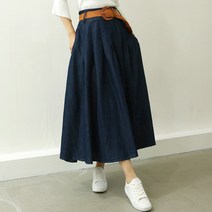 네모 여성용 벨트플레어(+벨트) 스커트