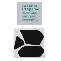 검은 마우스 스케이트 사이드 스티커 안티 슬립 그립 테이프 땀 저항 패드, 검은색