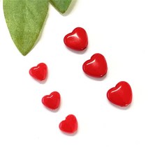 빨강 하트 모양 비즈재료