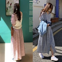 더옷장 심쿵하트 러블리버튼롱원피스(4컬러)