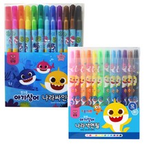 핑크퐁 12색 (색연필+사인펜)