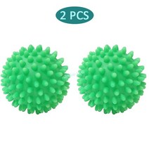 미니건조기 PVC 세탁 건조기 공 재사용 가능한 건조 섬유 유연제 청소 도구 액세서리, [08] Green 2pcs