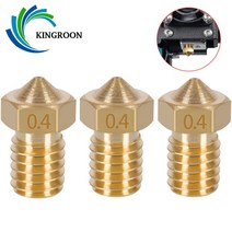 Kingroon 10pcs v5 v6 e3d 노즐 0.2 0.3 0.4 0.5 0.6 0.8 1.0mm 3d 프린터 부품 m6 스레드 1.75mm 3mm 필라멘트 용 모든 금속 노, 0.5mm 3mm