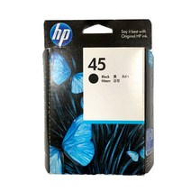 HP45 검정 정품잉크 DESKJET 1220C 930C 1280 820C 220C OFFICEJETPRO 1150C 51645AA, 1개