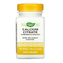 [핫딜][오늘출발][100캡슐] 네이쳐스웨이 구연산 칼슘 시트레이트 카보네이트 말레이트 구연산염 탄산염 영양제 칼슘제, #할인# 100캡슐 x 2개